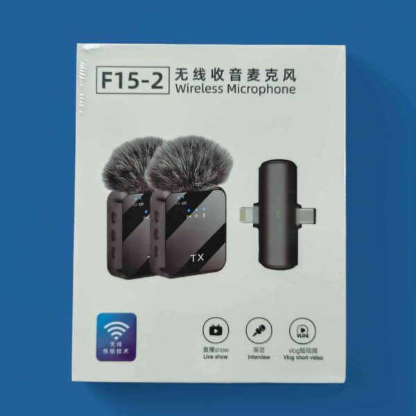 F15 -2 USB Type C + i Phone 2in1 Wireless Microphone